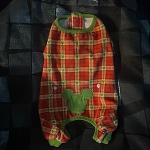 Disney dog holiday fleece onesie size small